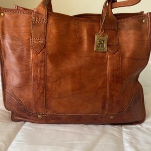 Frye campus tote, cognac brown,like new condition